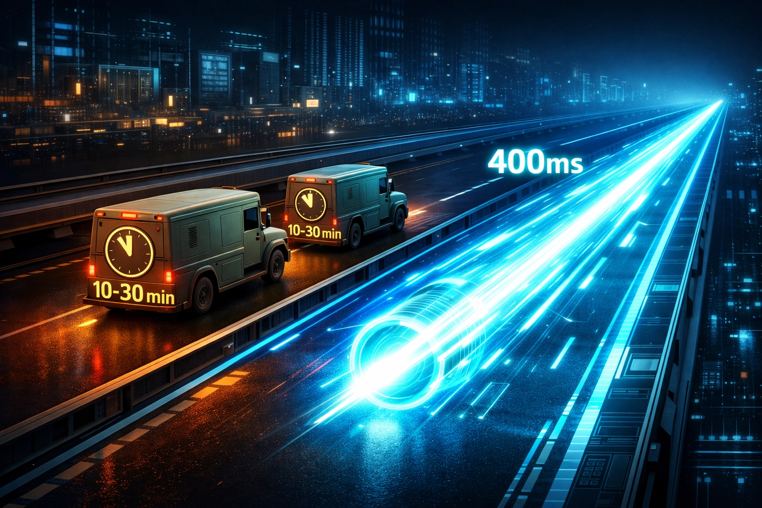 Fast blockchain payment settlement with Larecoin versus slow traditional crypto processor confirmations