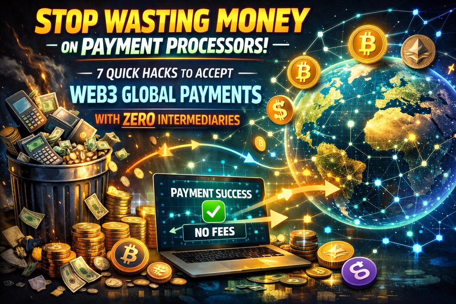 [HERO] Stop Wasting Money on Payment Processors: 7 Quick Hacks to Accept Web3 Global Payments With Zero Intermediaries