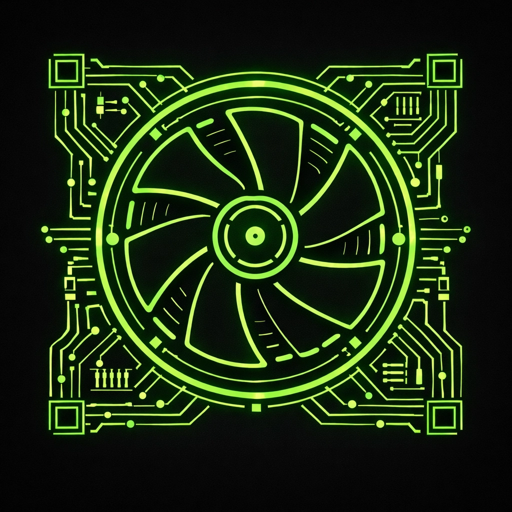 Cooling fan circuit board design symbolizing the precision of Amerishop HVAC SEO directory listings.