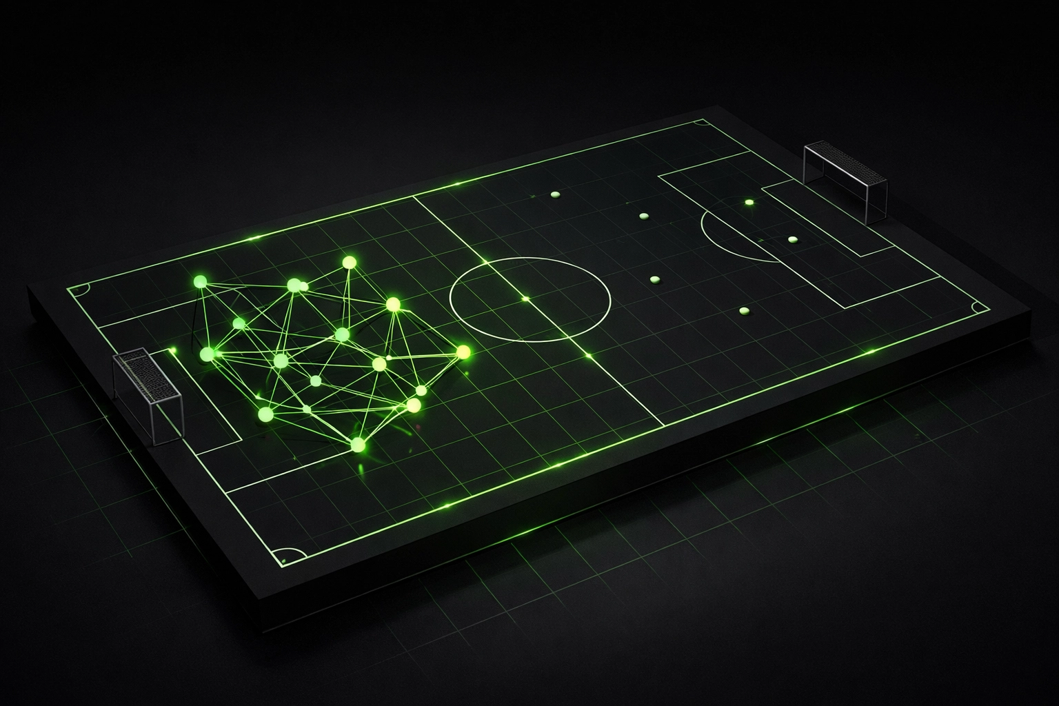 Tactical visualization of a football high press and passive block strategy using PPDA metrics.