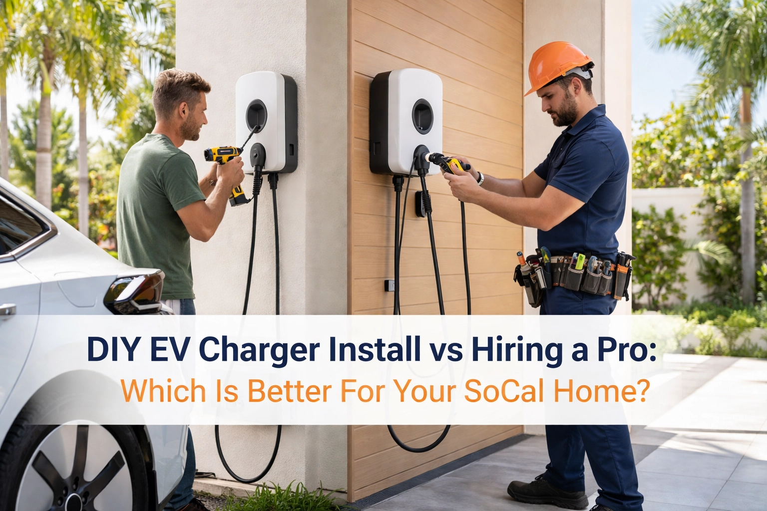 [HERO] DIY EV Charger Install vs Hiring a Pro: Which Is Better For Your SoCal Home?