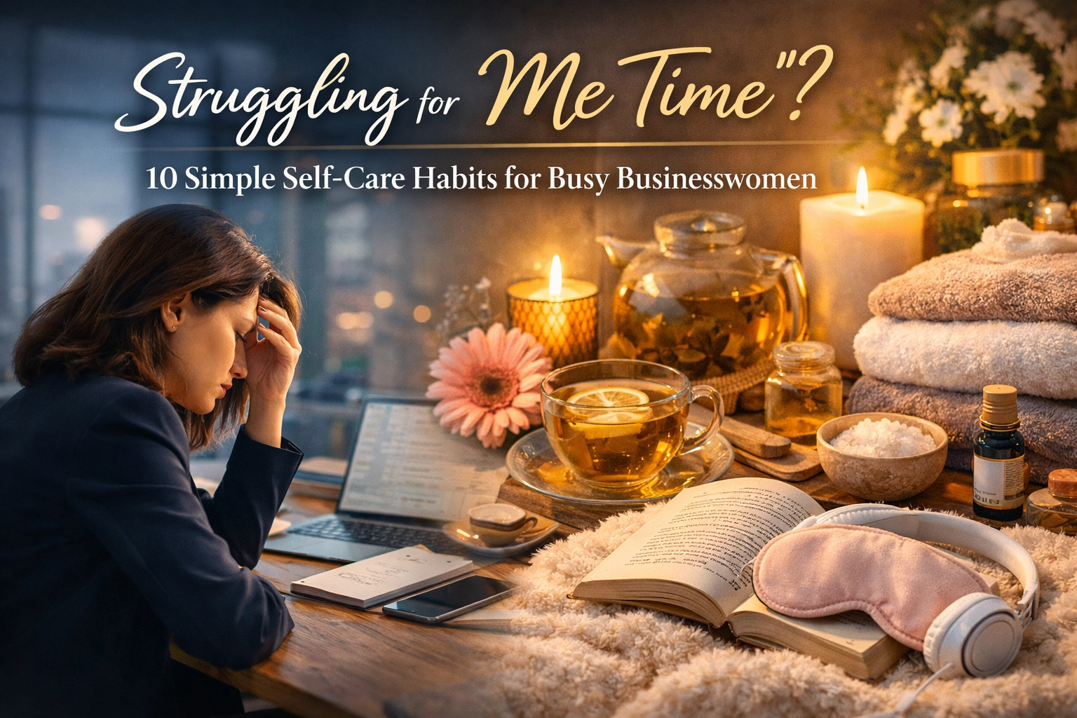 [HERO] Struggling for "Me Time"? 10 Simple Self-Care Habits for Busy Businesswomen