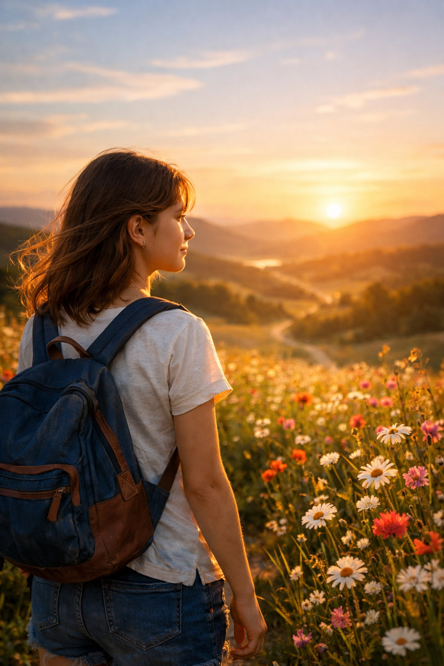A hopeful teenage girl looks toward a bright future in a behavioral health residential program.