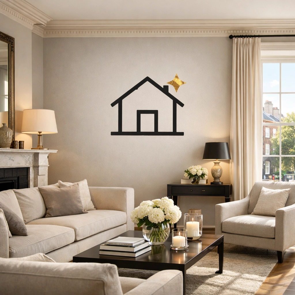 Staged Dublin Ohio home interior highlighting real estate value after downsizing Columbus clutter.