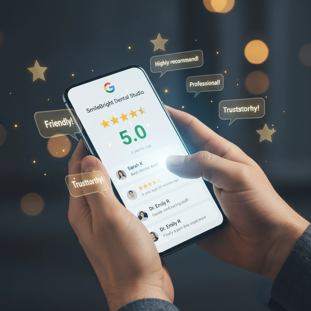 Image showing how reviews drive local seo