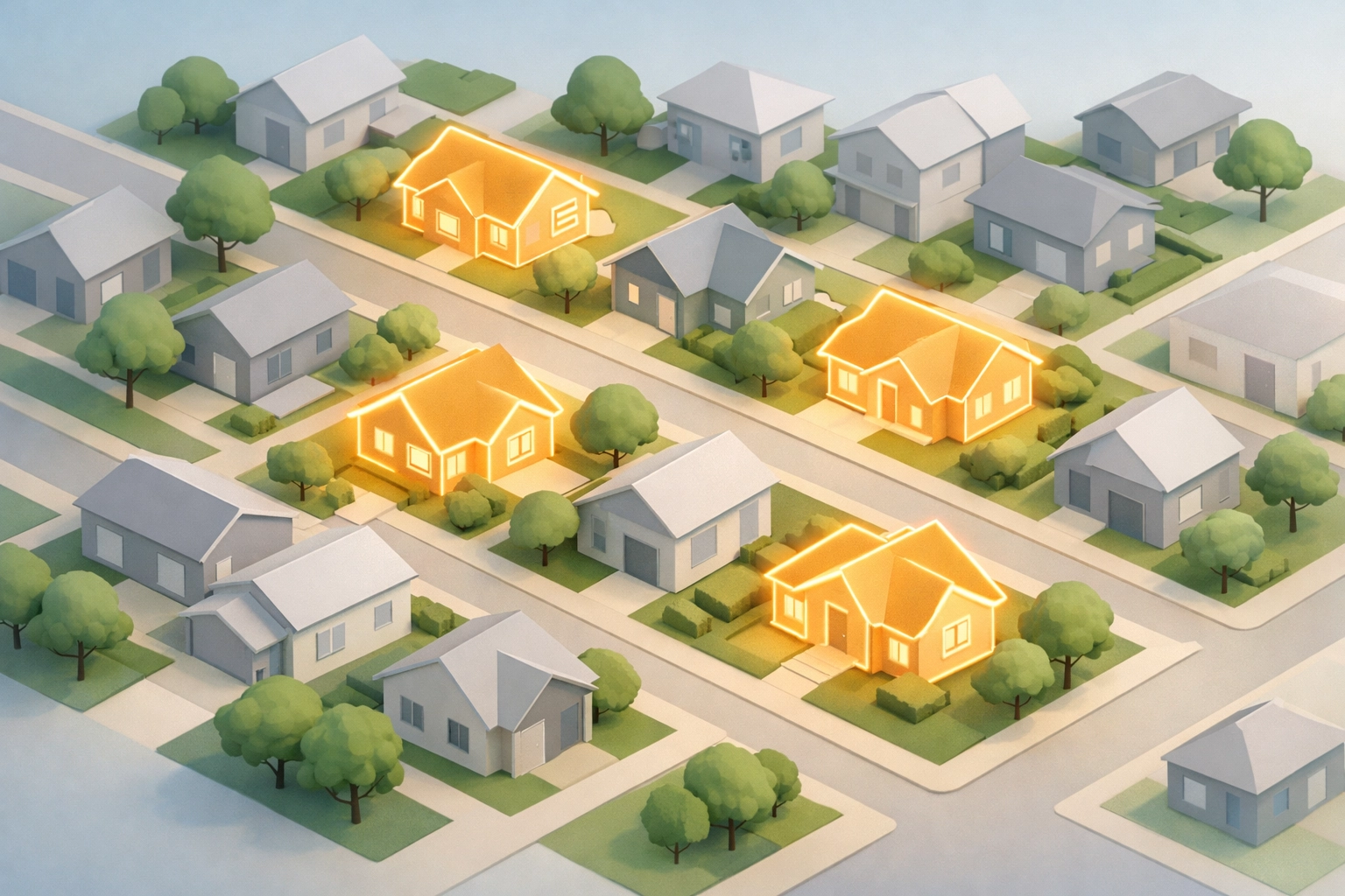 Spokane residential neighborhood showing rising inventory and home buying options