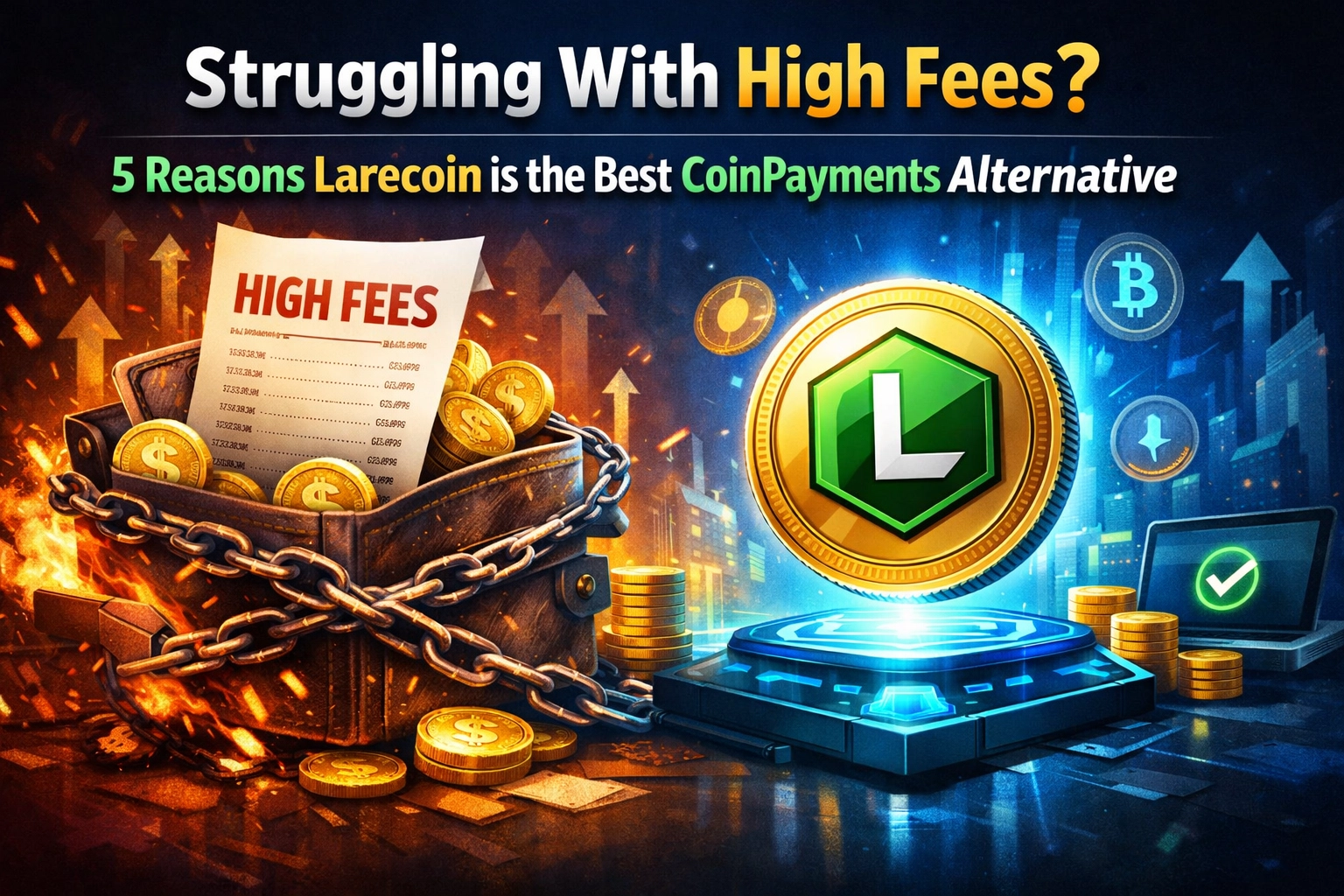 [HERO] Struggling With High Fees? 5 Reasons Larecoin is the Best CoinPayments Alternative