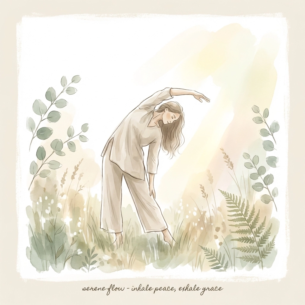 Woman performing yoga in nature representing intentional movement for holistic health.