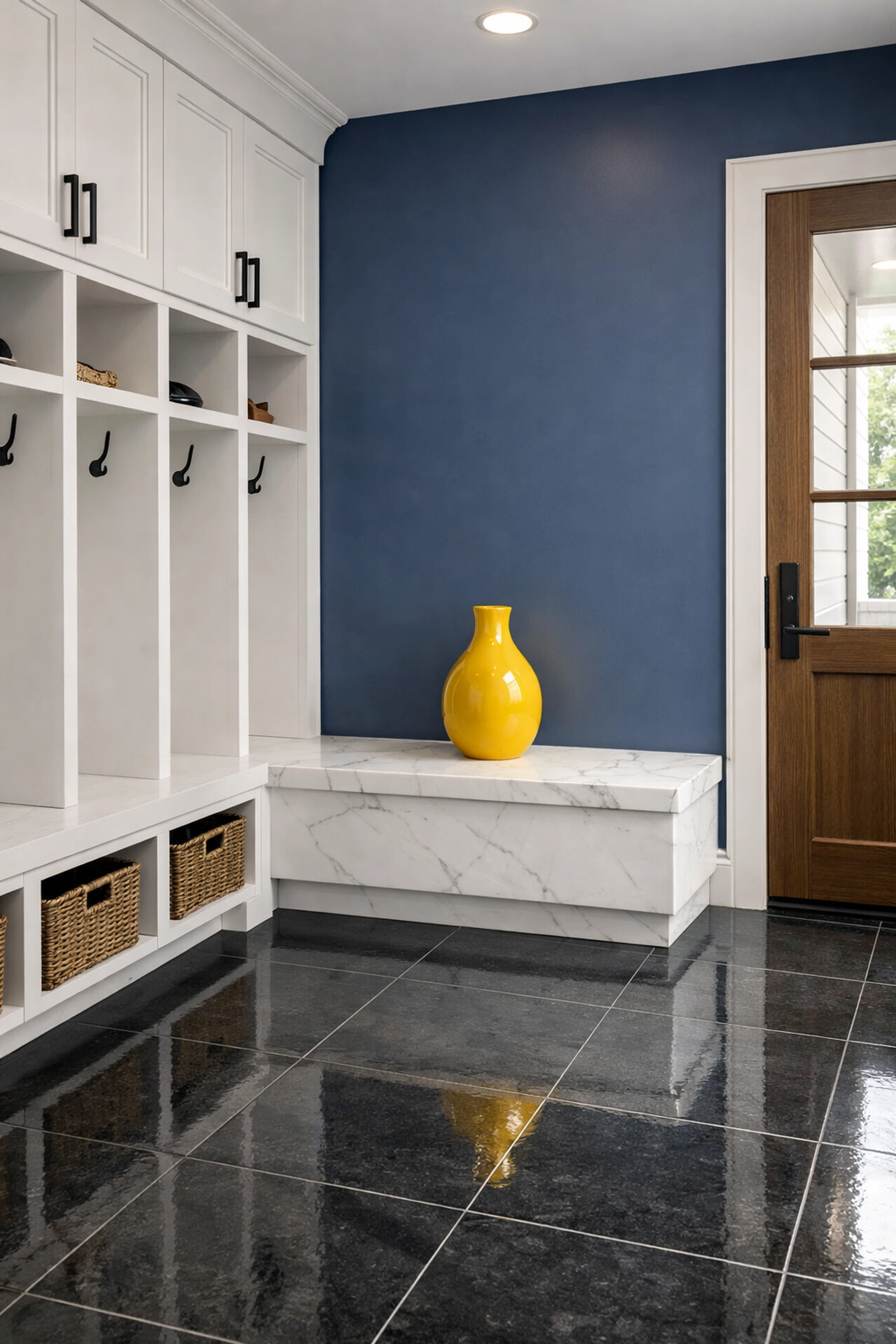 Weekly house cleaning keeps high-traffic Northborough entryways and mudrooms spotless and organized.