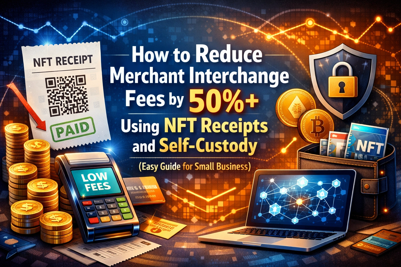 [HERO] How to Reduce Merchant Interchange Fees by 50%+ Using NFT Receipts and Self-Custody (Easy Guide for Small Business)