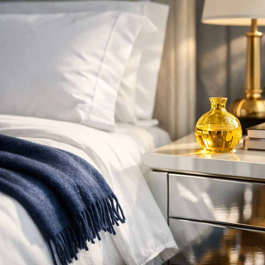 Meticulously detailed master bedroom showcasing recurring house cleaning services for MA residents.