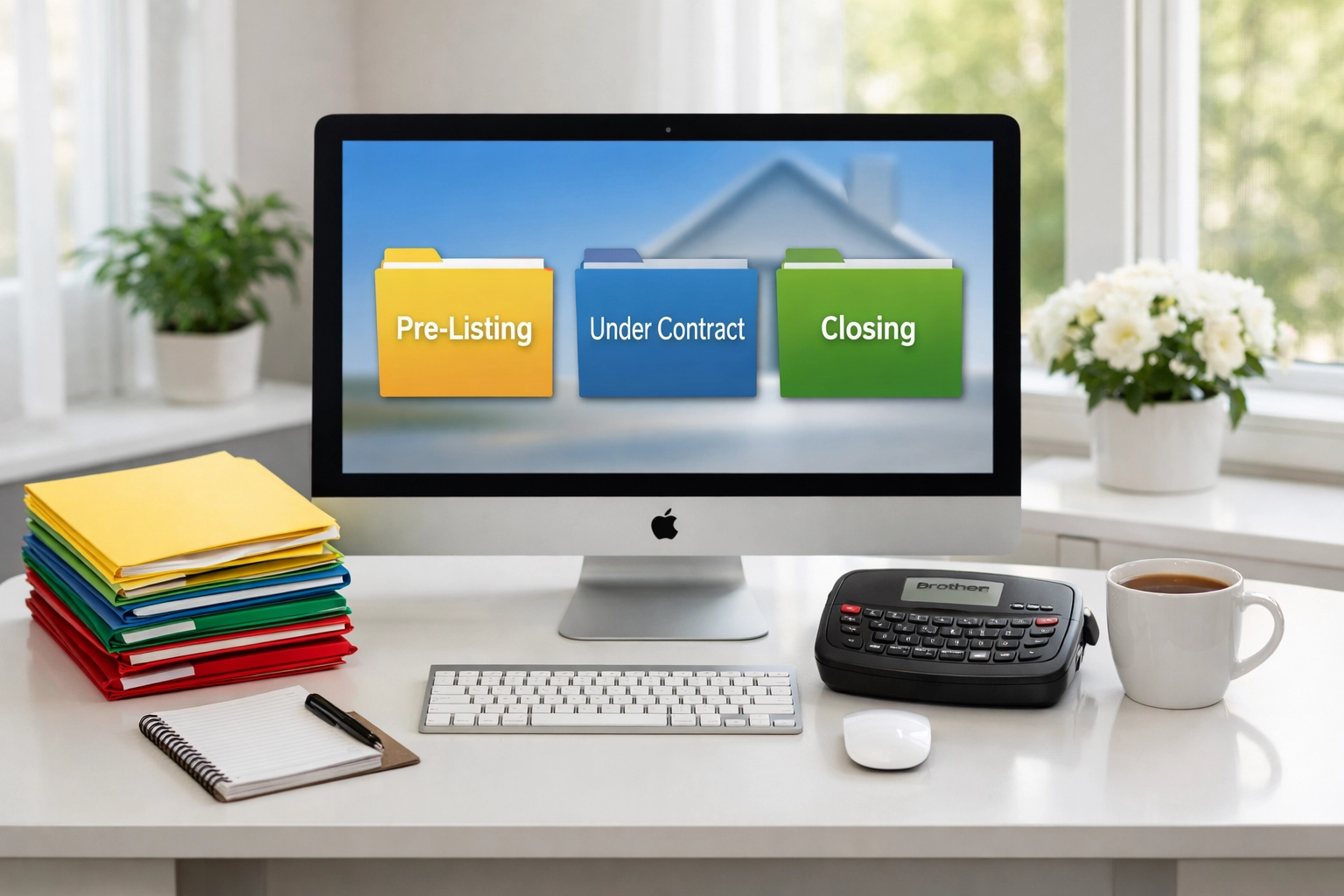 Digital and physical file organization system for FSBO seller documents and closing paperwork