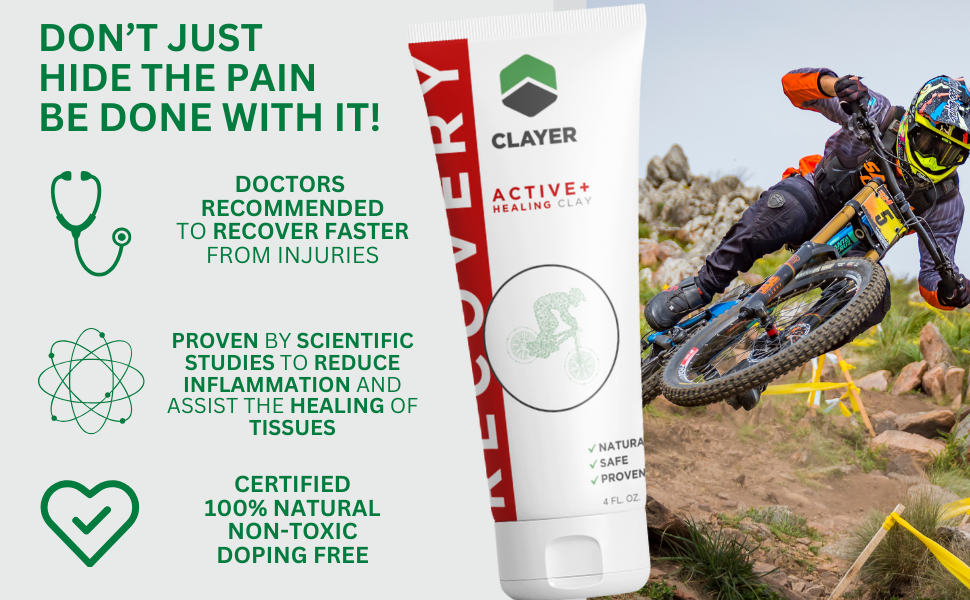 CLAYER Active+ Healing Clay recovery cream