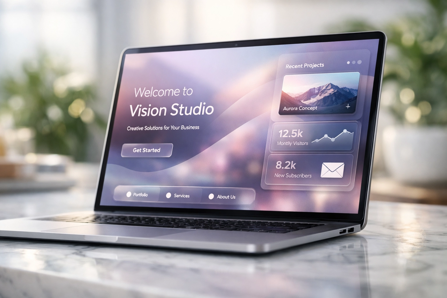 Modern laptop displaying custom web design Toronto services for professional business branding.