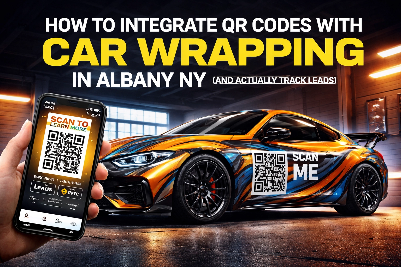 [HERO] How to Integrate QR Codes With Car Wrapping in Albany NY (And Actually Track Leads)