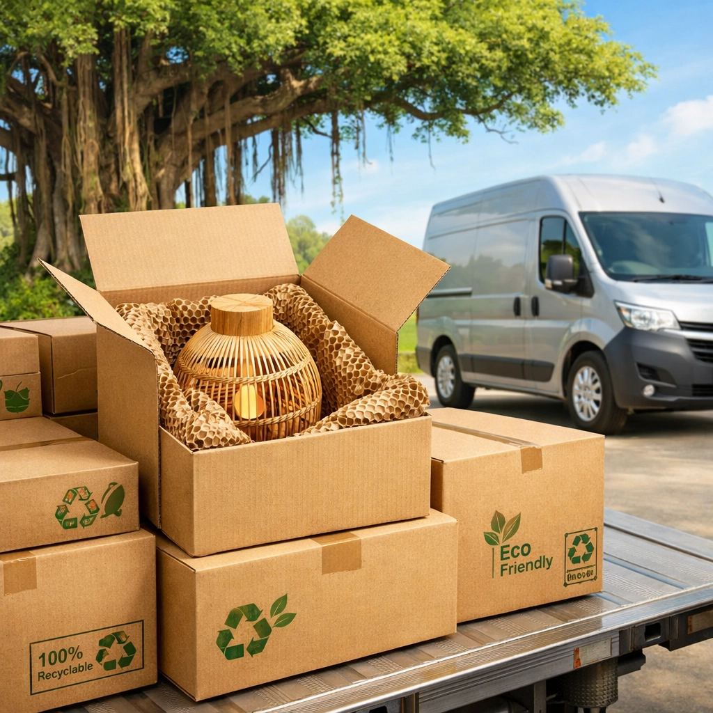 Sustainable D2C brand India packaging and logistics for shipping handcrafted goods from rural towns.