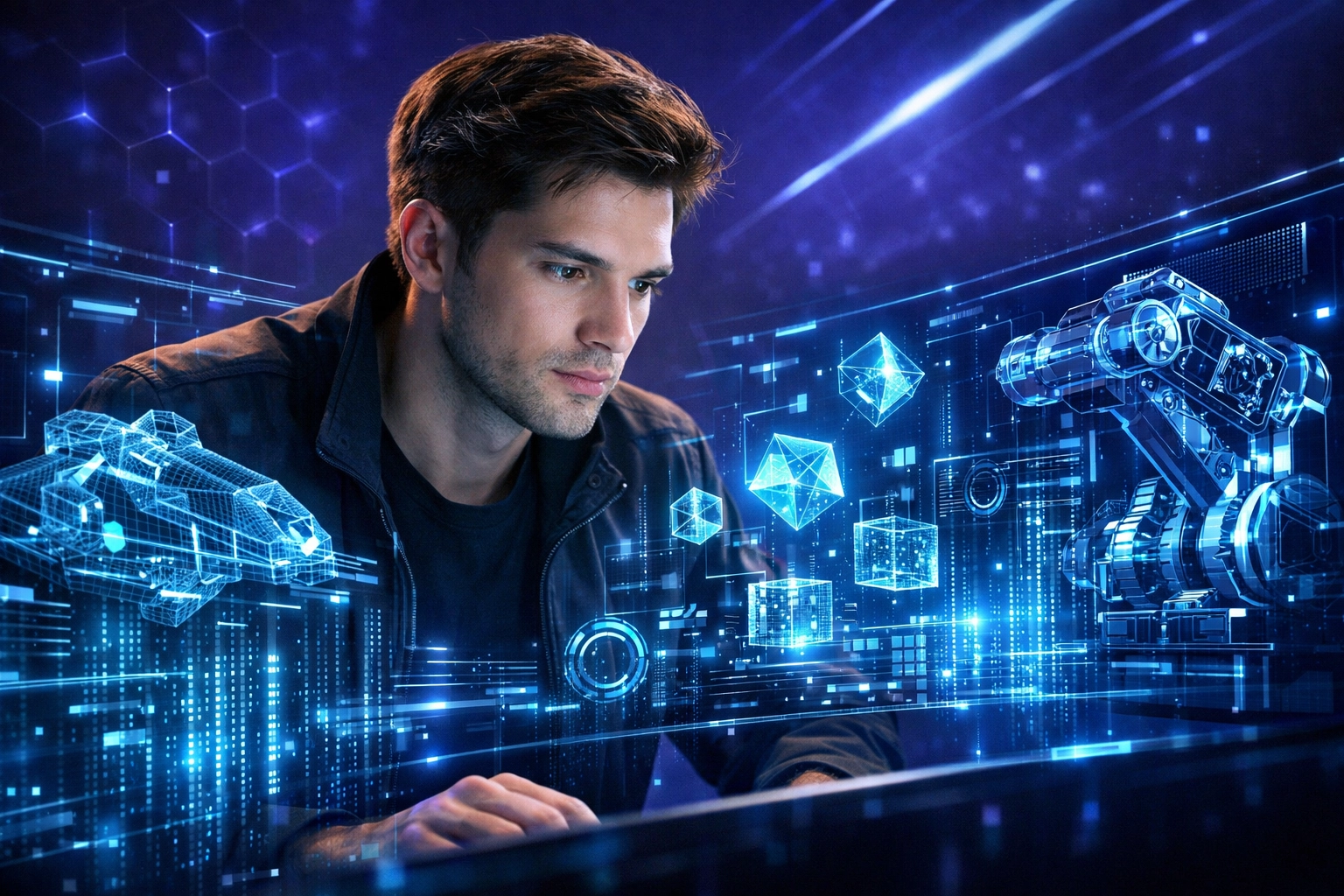 Student engaged in futuristic AI and STEM training through the EsportsPod national workforce development rollout.