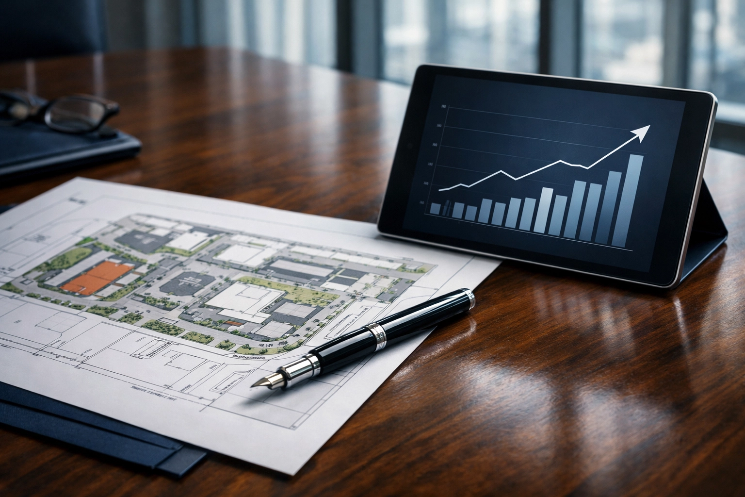 Strategic planning documents for scaling and managing Houston commercial real estate investments.