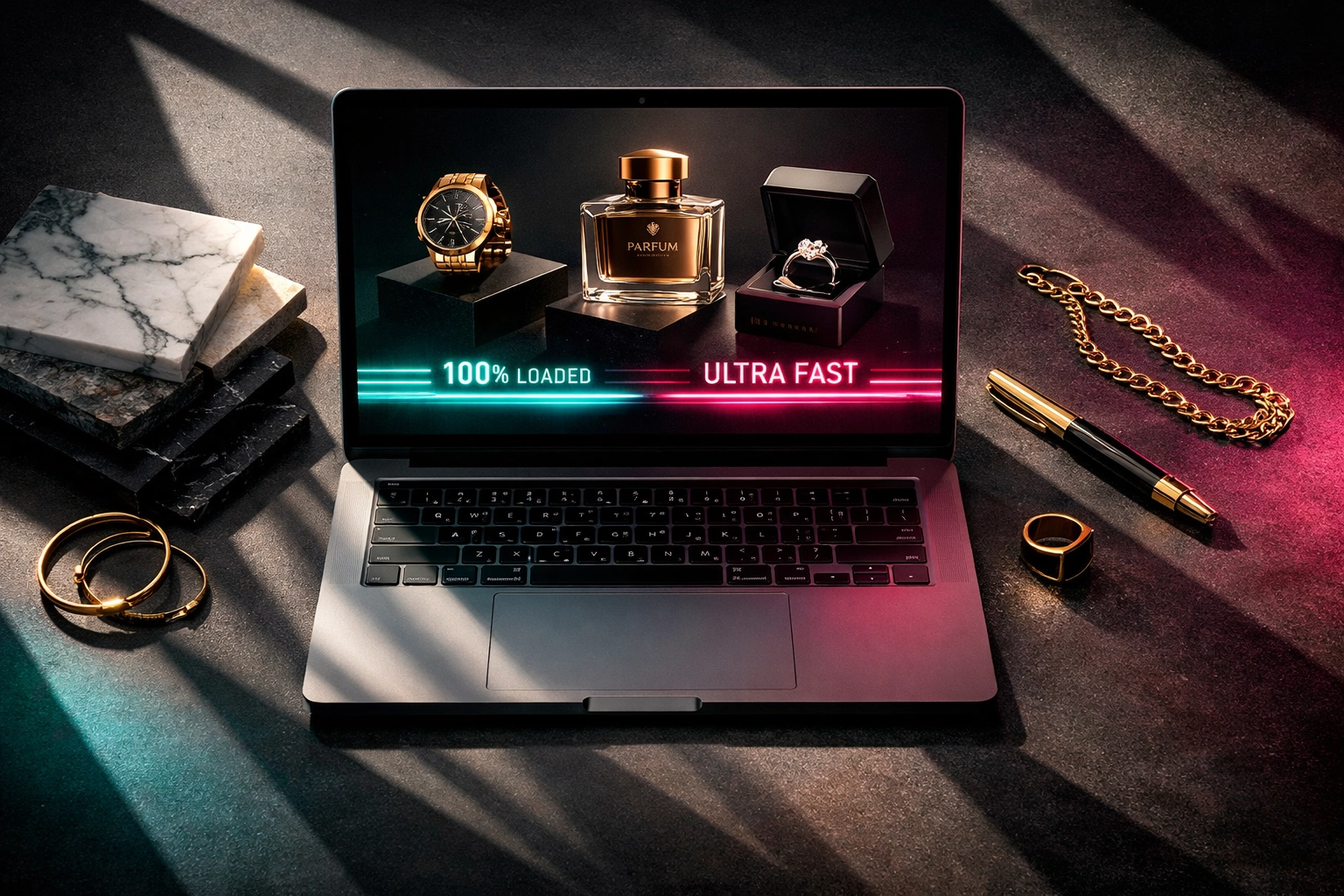 Custom ecommerce website development in Dubai delivering fast-loading luxury product pages