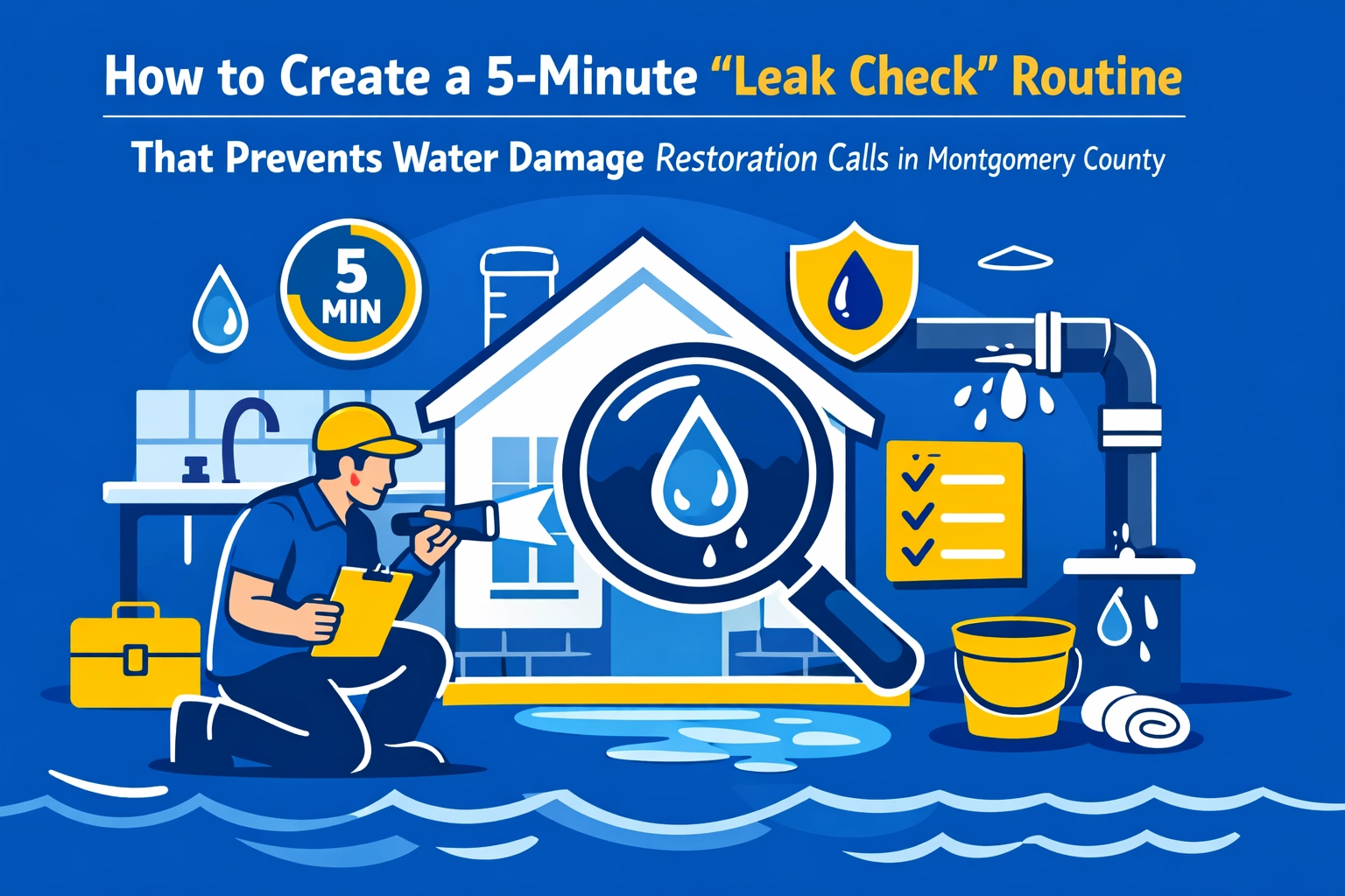 [HERO] How to Create a 5-Minute “Leak Check” Routine That Prevents Water Damage Restoration Calls in Montgomery County
