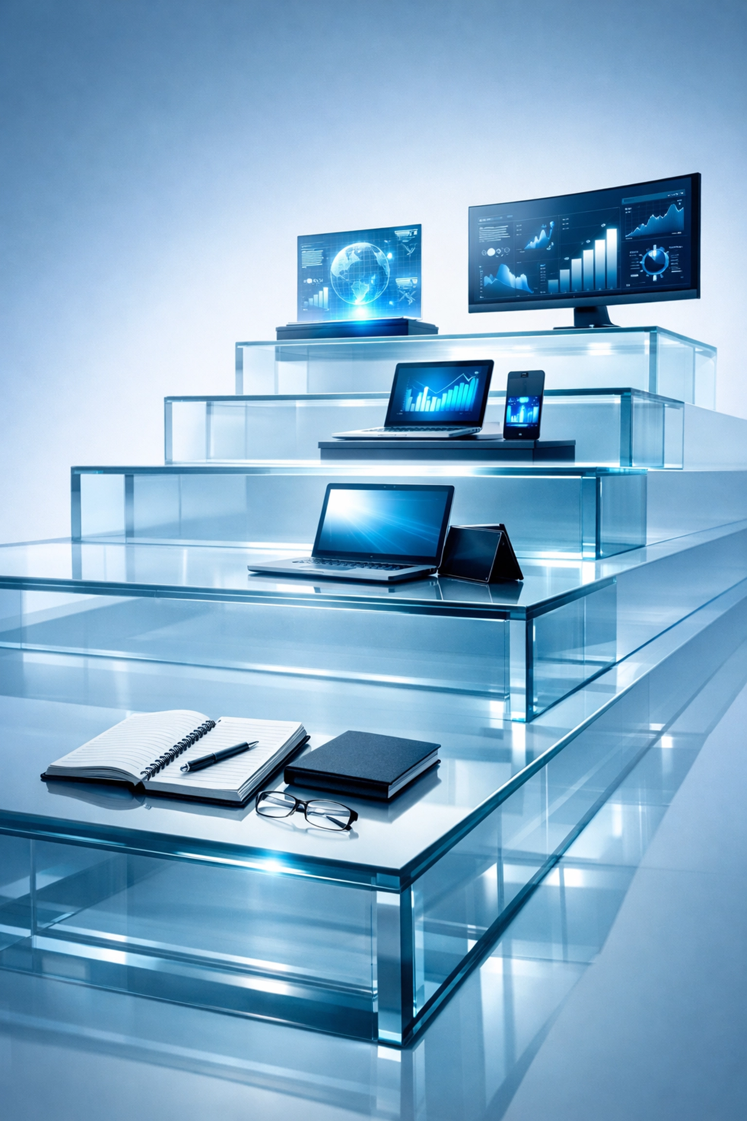 Business growth stages from manual tools to marketing automation technology