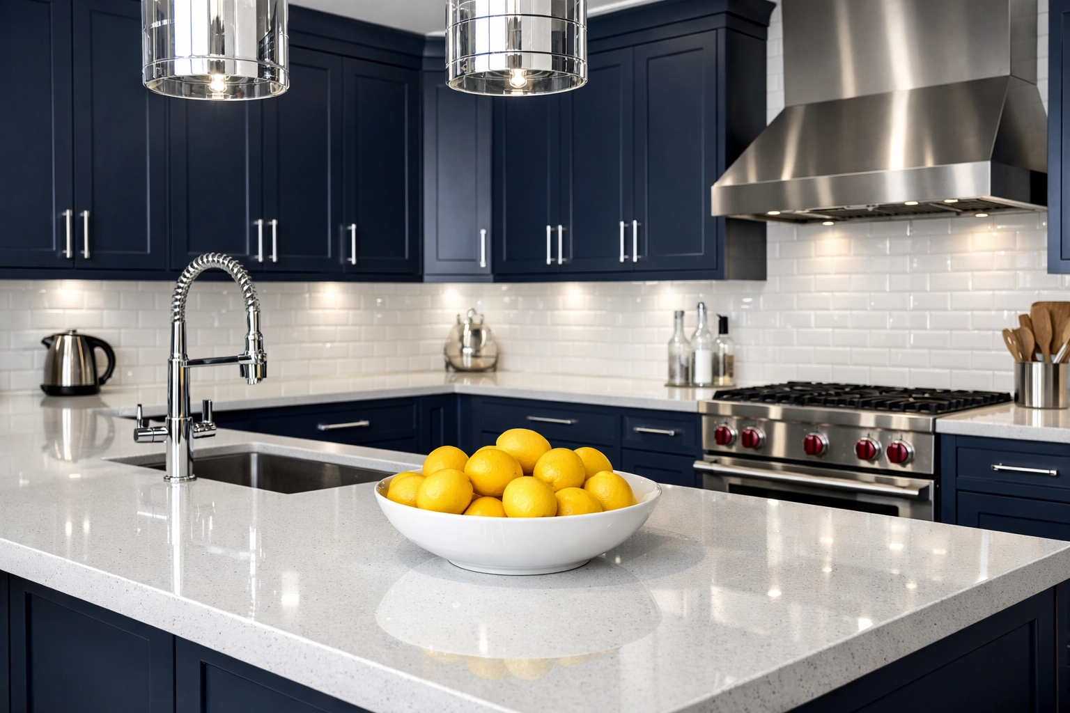 Modern designer kitchen showing the surgical precision of a professional Apartment Cleaning Massachusetts refresh.