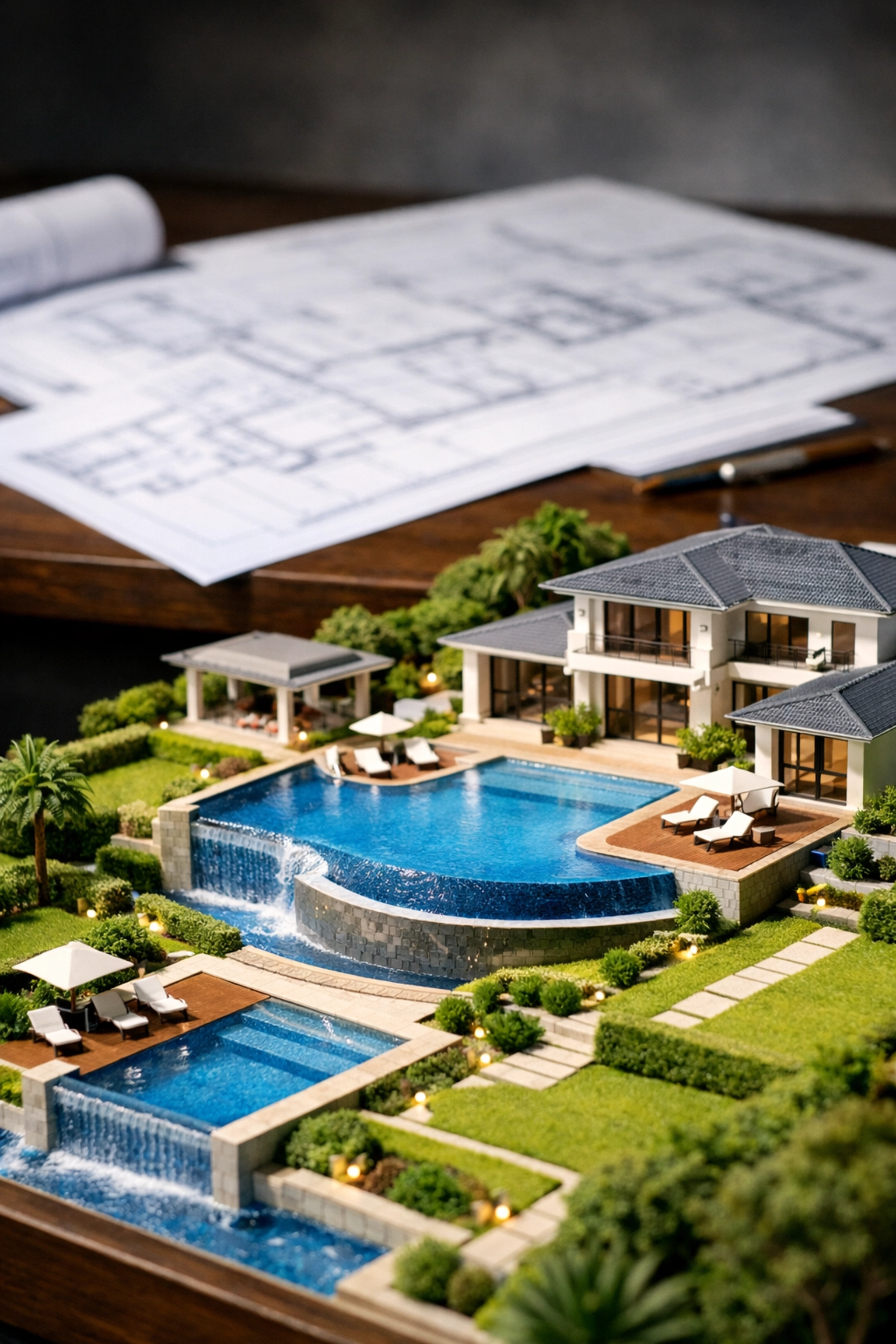 Professional architectural scale model of a premium housing project, perfect for investment tips india.