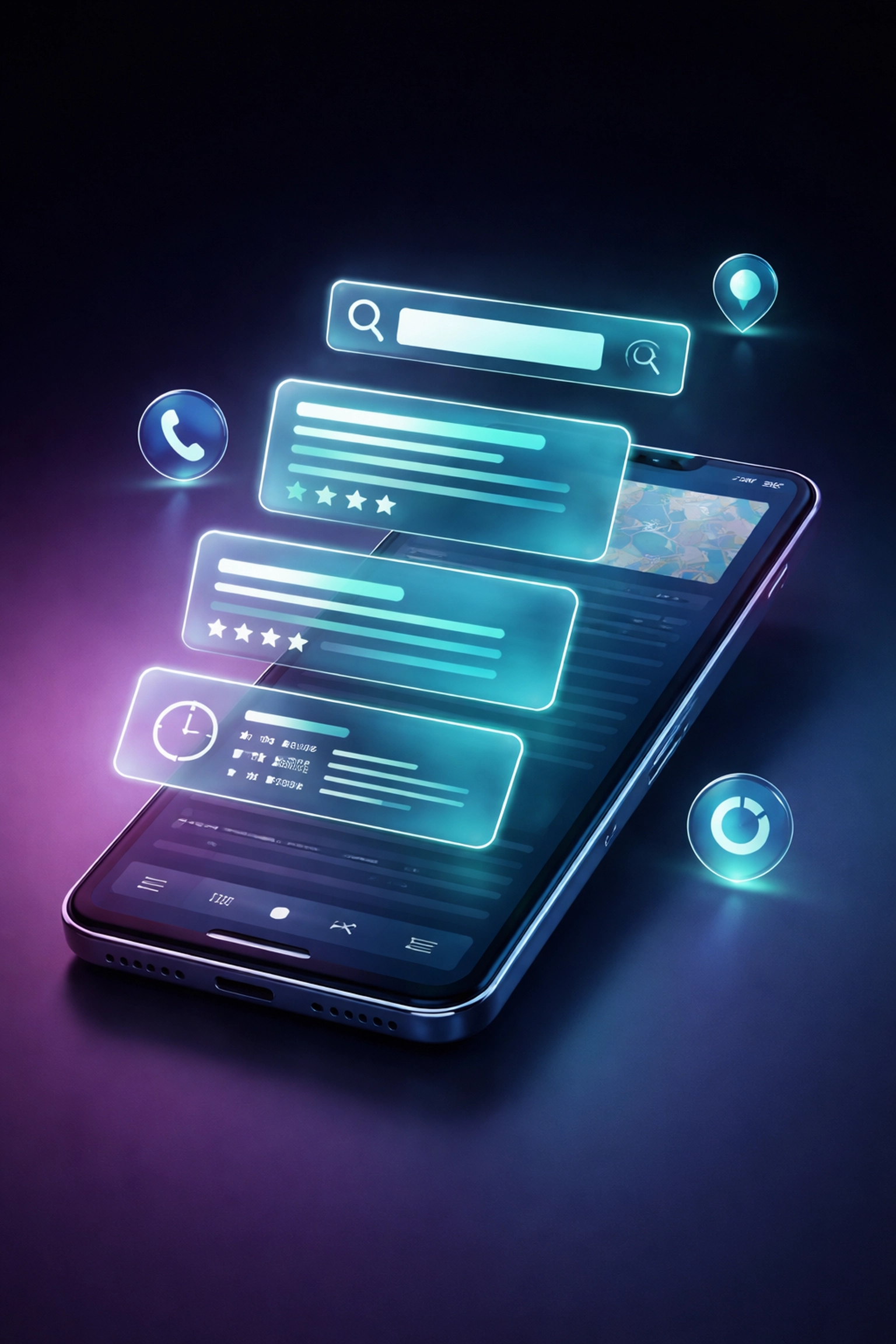 Illustration of a smartphone showing Google search results, highlighting zero-click search answers.