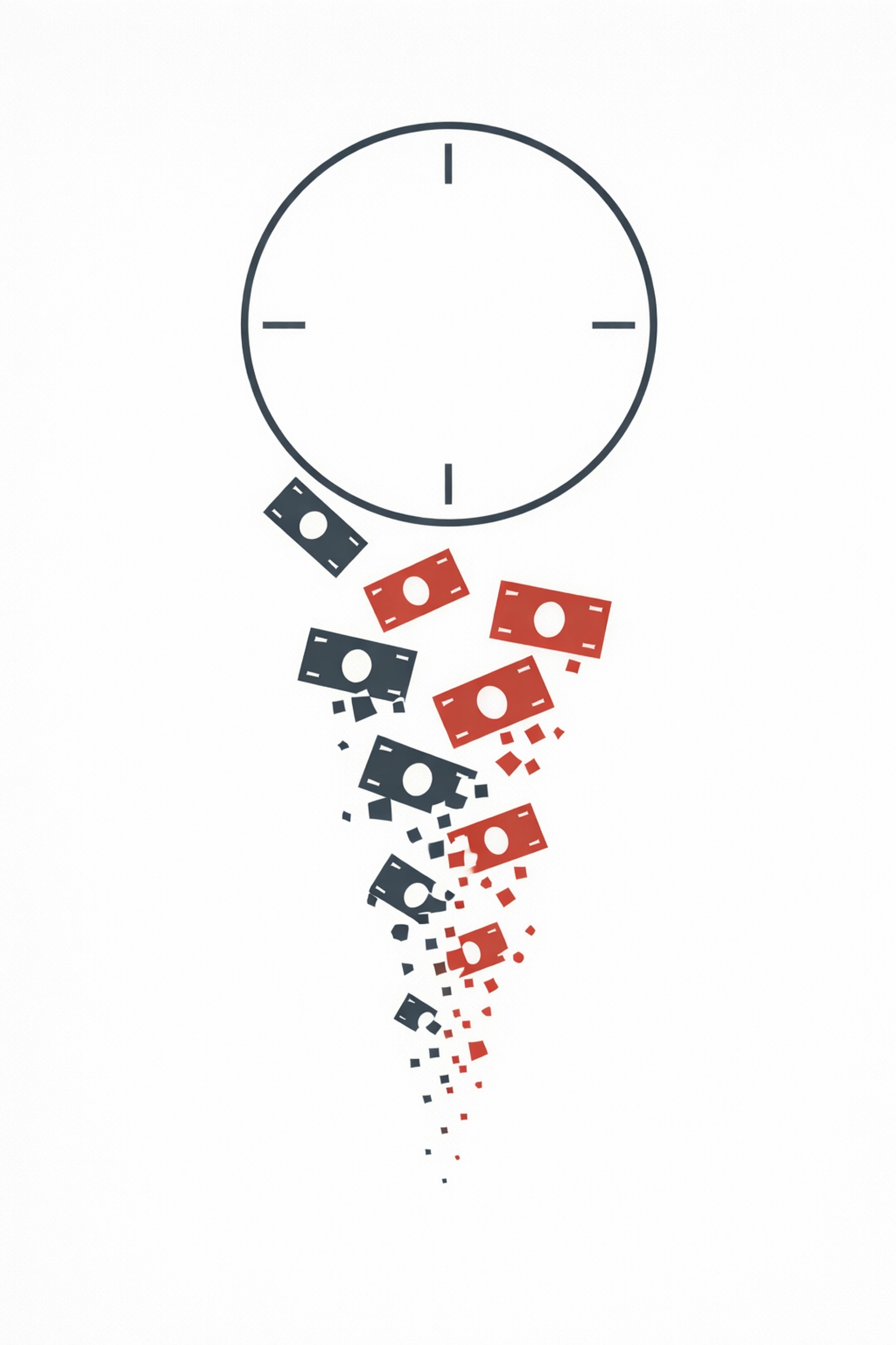 Plumbing profit loss visualization with time delays causing revenue to disappear