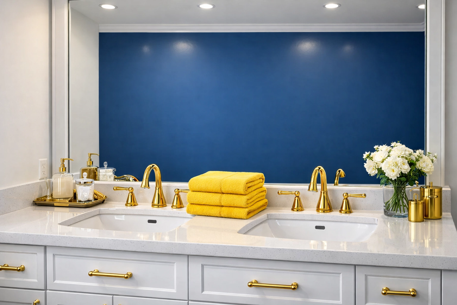 A spotless, move-in ready bathroom after professional post construction cleaning in Franklin.