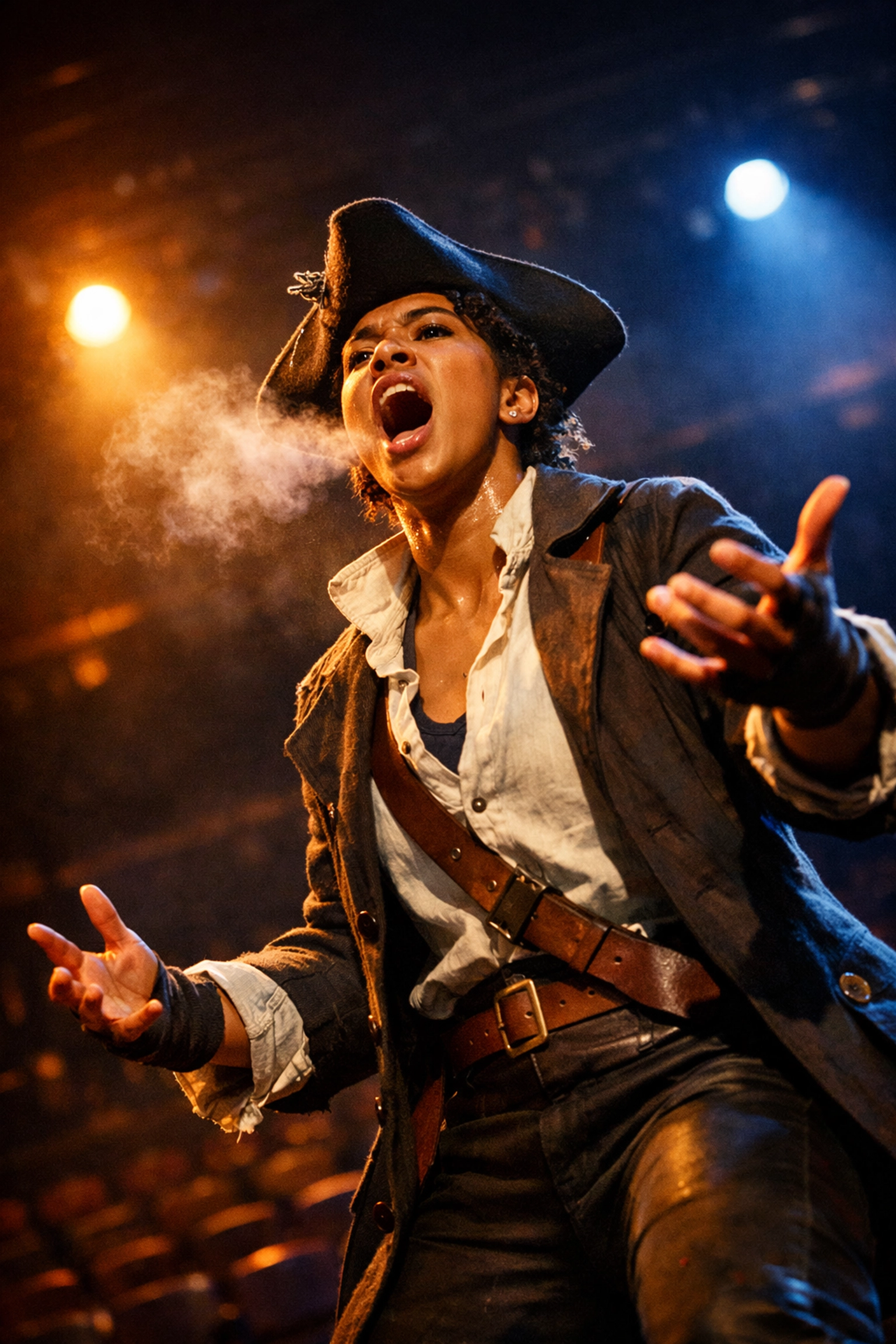 Singer demonstrating breath control and rhythm for Hamilton musical audition Singer demonstrating breath control and rhythm for Hamilton musical audition