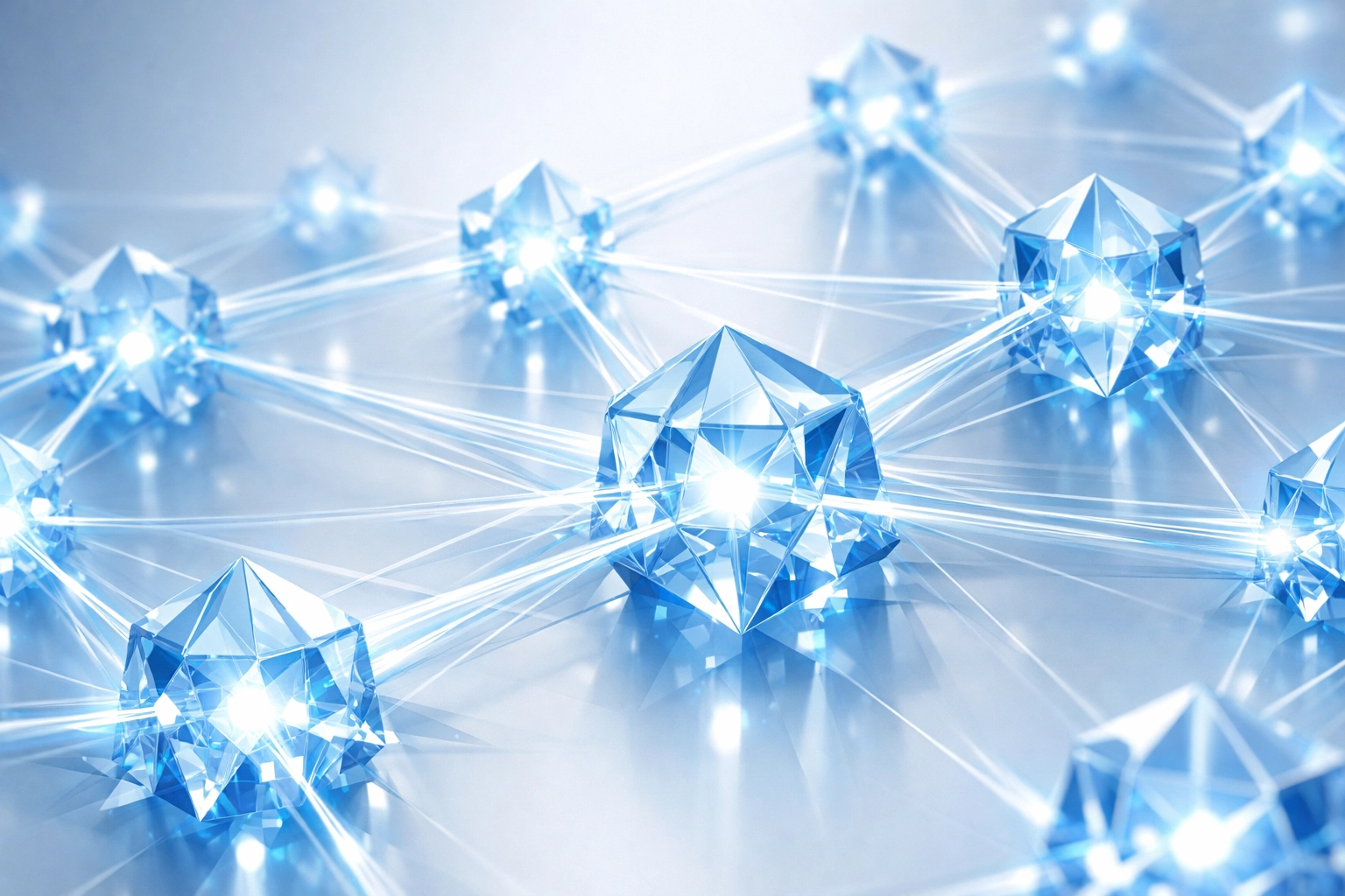 Interconnected digital nodes symbolizing seamless API integration and automated custom software architecture.