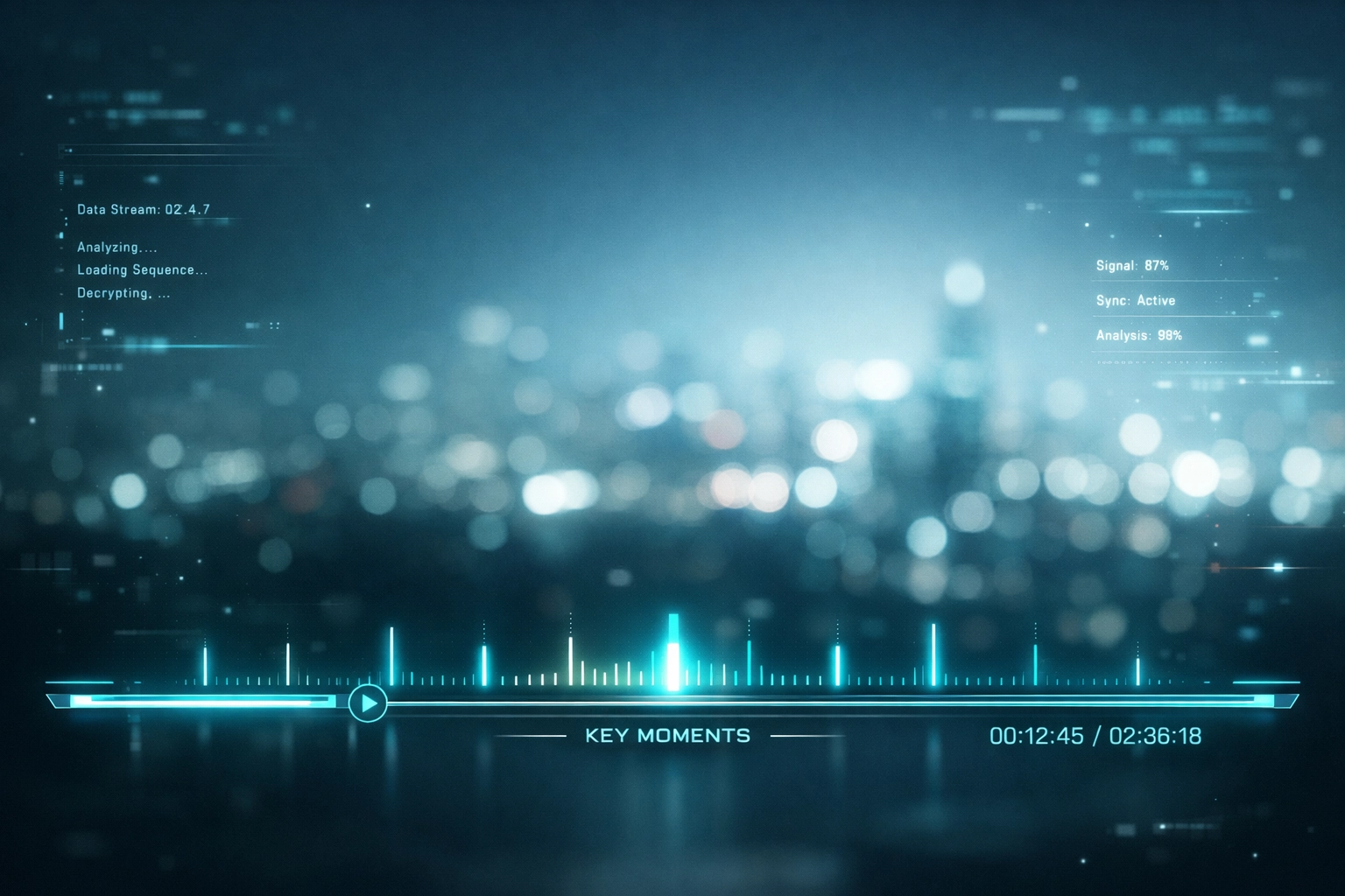 Digital interface highlighting key moments in a video to improve visibility in Google search results.