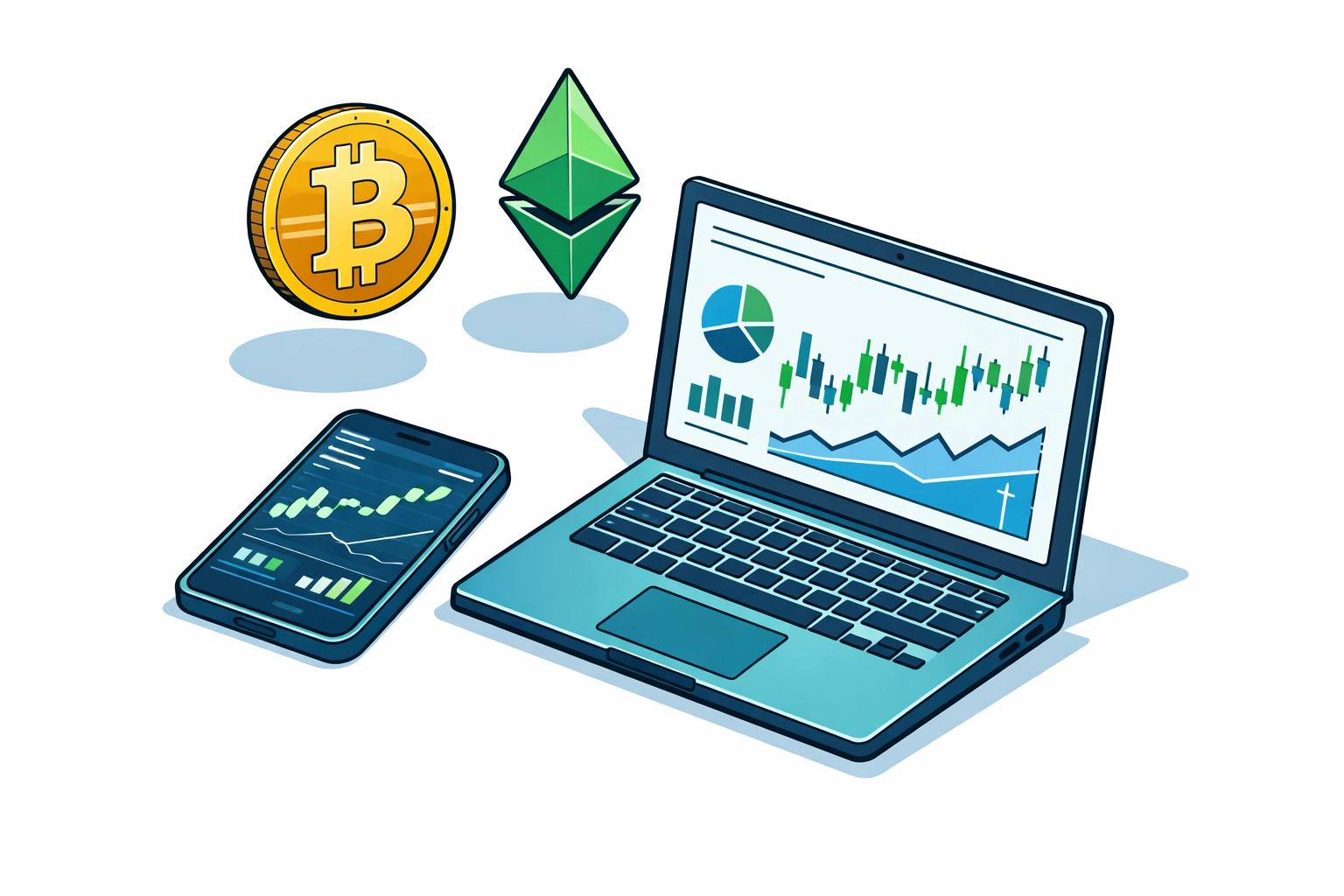 Cryptocurrency tax reporting requirements for 2026 with digital financial charts
