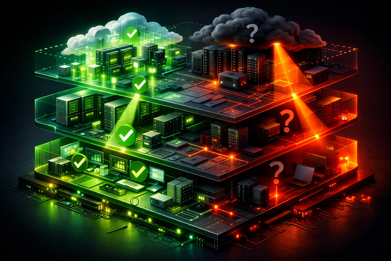 ServiceNow infrastructure audit revealing compliance gaps and blind spots in IT environment coverage