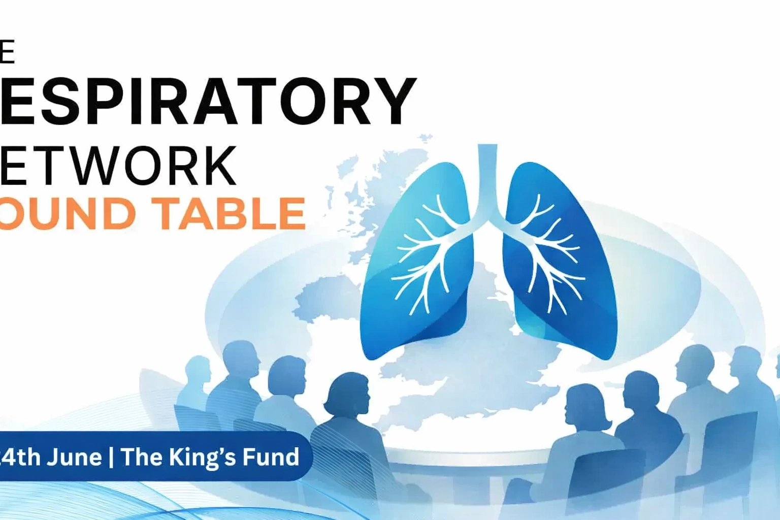 Visual promoting The Respiratory Network’s Round Table event on 24th June at The King’s Fund