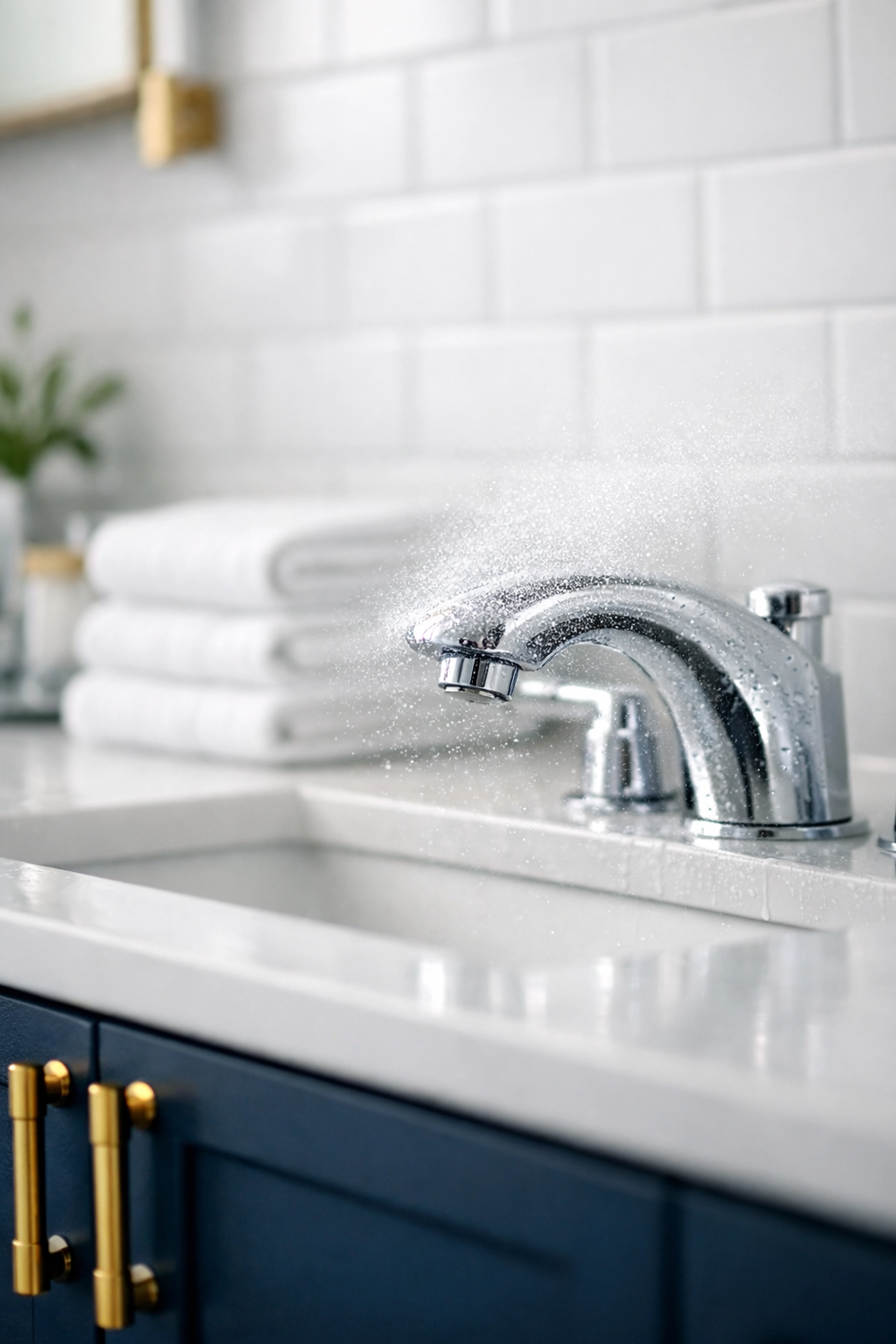 Spotless guest-ready bathroom in Worcester after house cleaning Worcester MA.