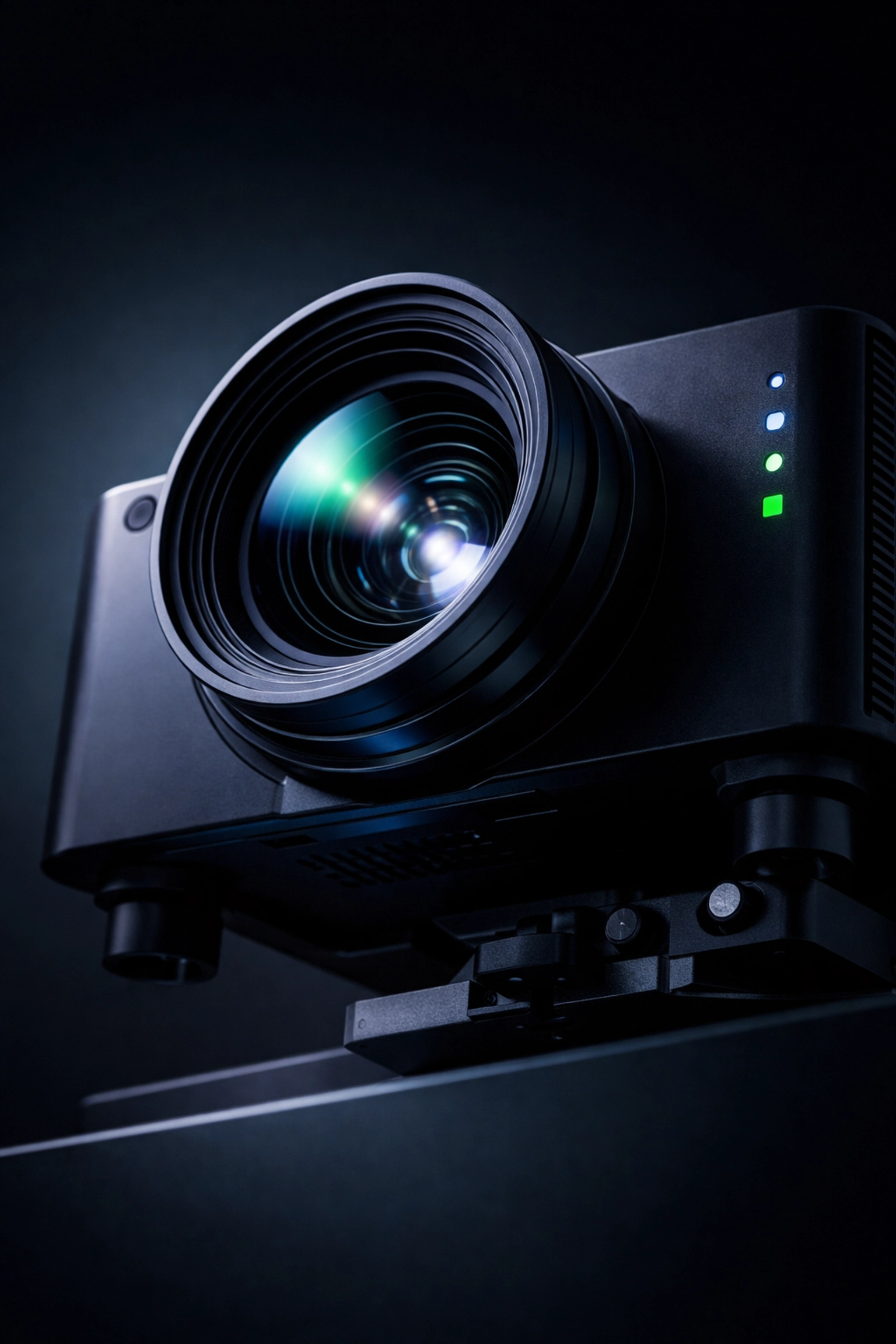 Professional laser projector lens designed for high-brightness large-venue applications