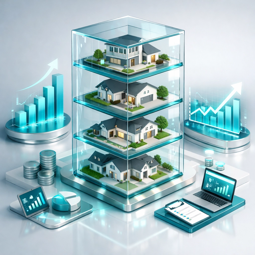 Visual representation of a growing property portfolio managed through a limited company structure.