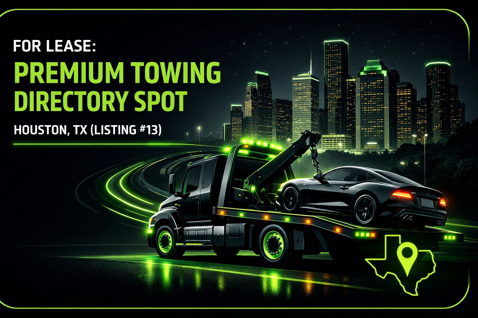 [HERO] For Lease: Premium Towing Directory Spot - Houston, TX (Listing #13)
