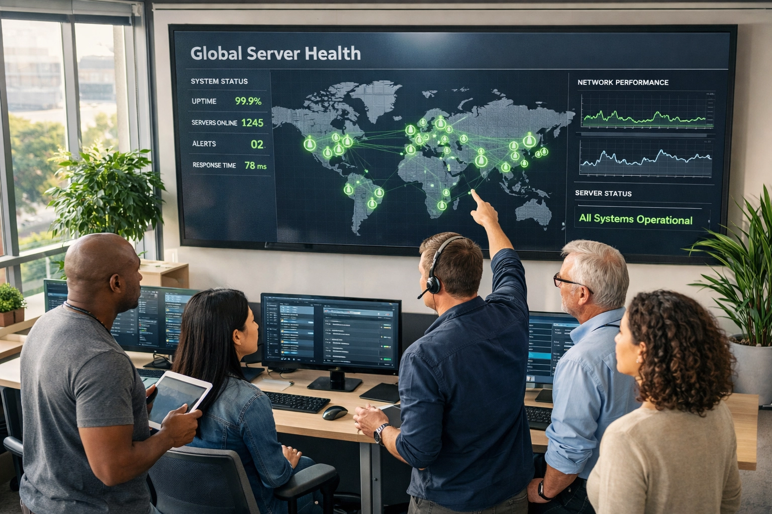 IT operations team leveraging ServiceNow ITOM to automate remediation and increase infrastructure ROI.