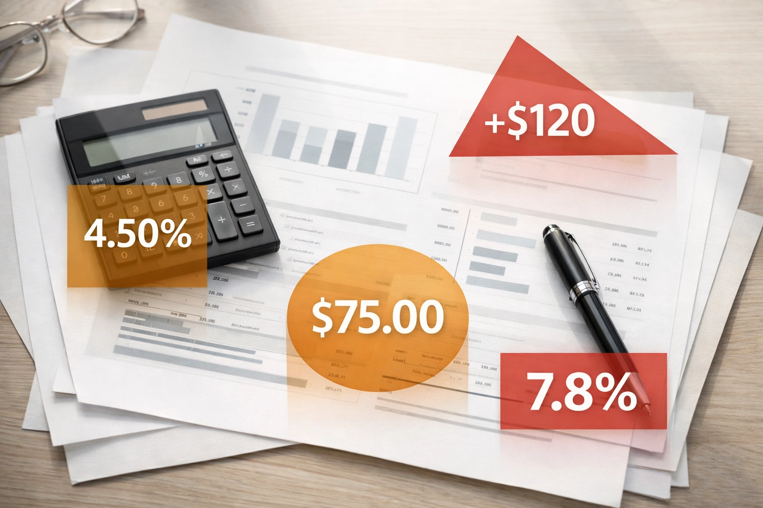 Financial planning documents revealing hidden advisory costs and fee structures