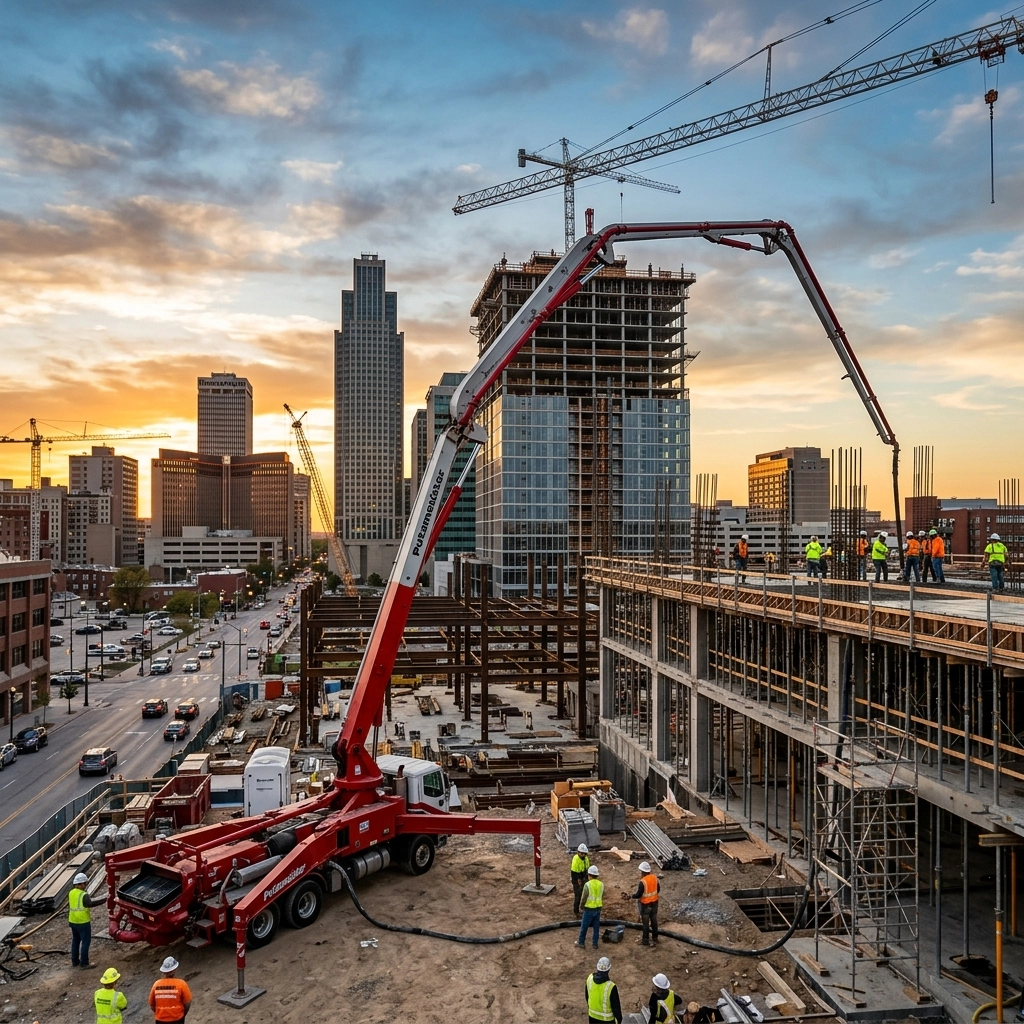 [HERO] Omaha’s Big Build: How Concrete Pumping Keeps Projects on Schedule
