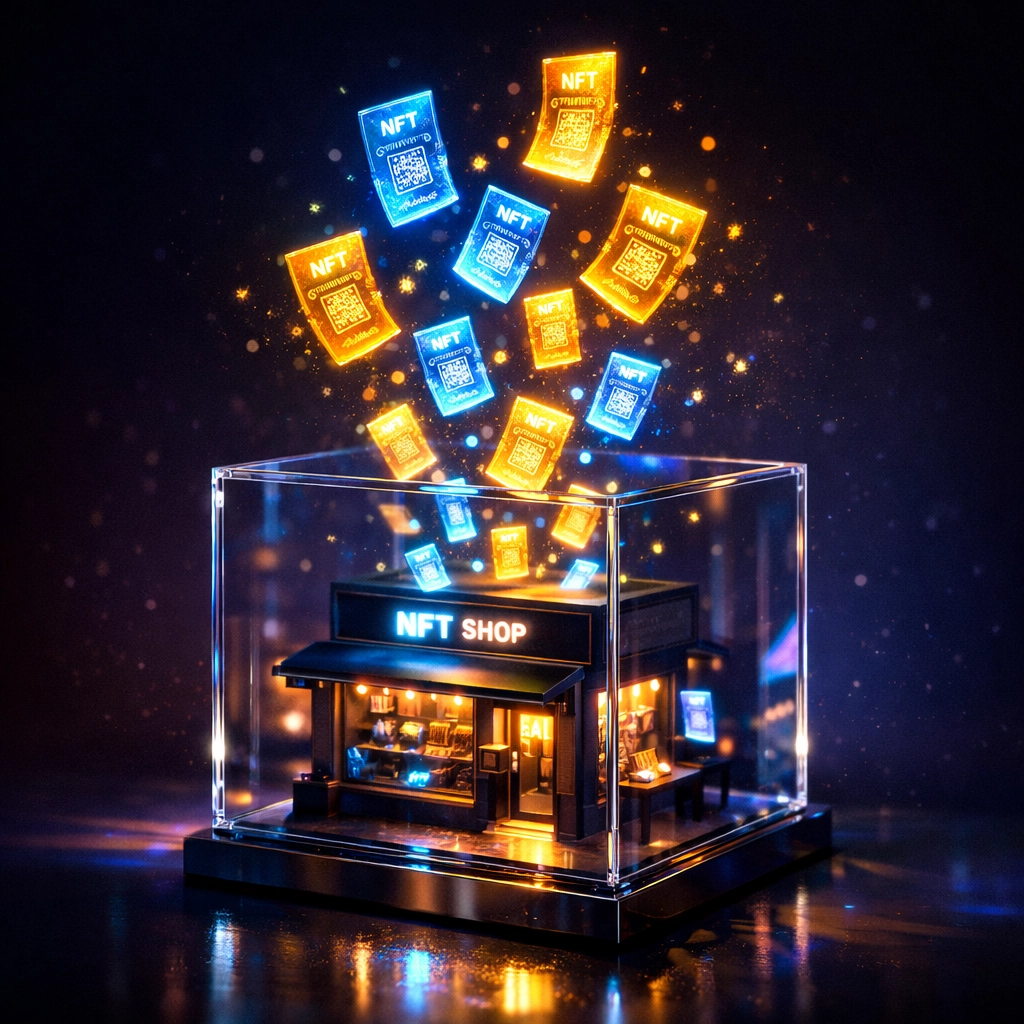 NFT receipt tokens for automated small business accounting and crypto POS tracking