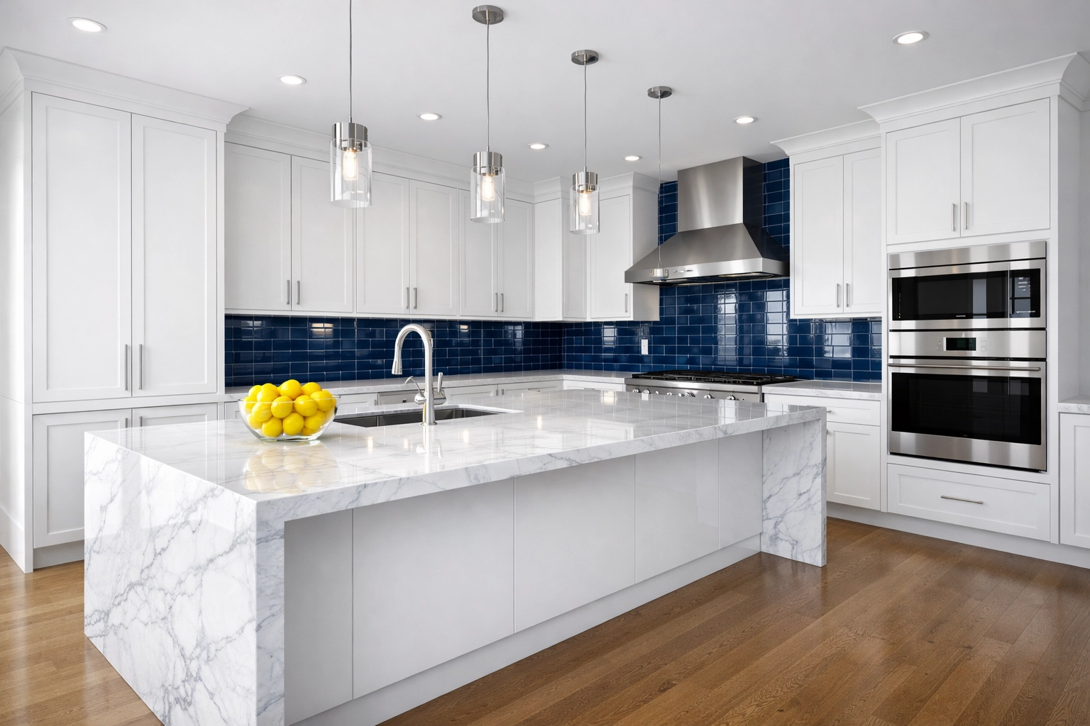 Gleaming move-in ready modern kitchen in Marblehead after a professional deep clean.