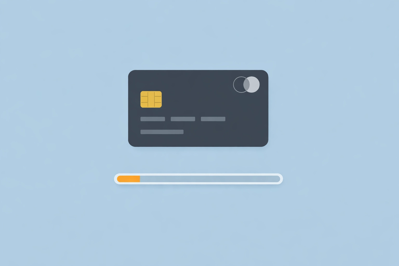 Tarjeta de crédito con utilización baja del diez por ciento para subir el puntaje rápido.