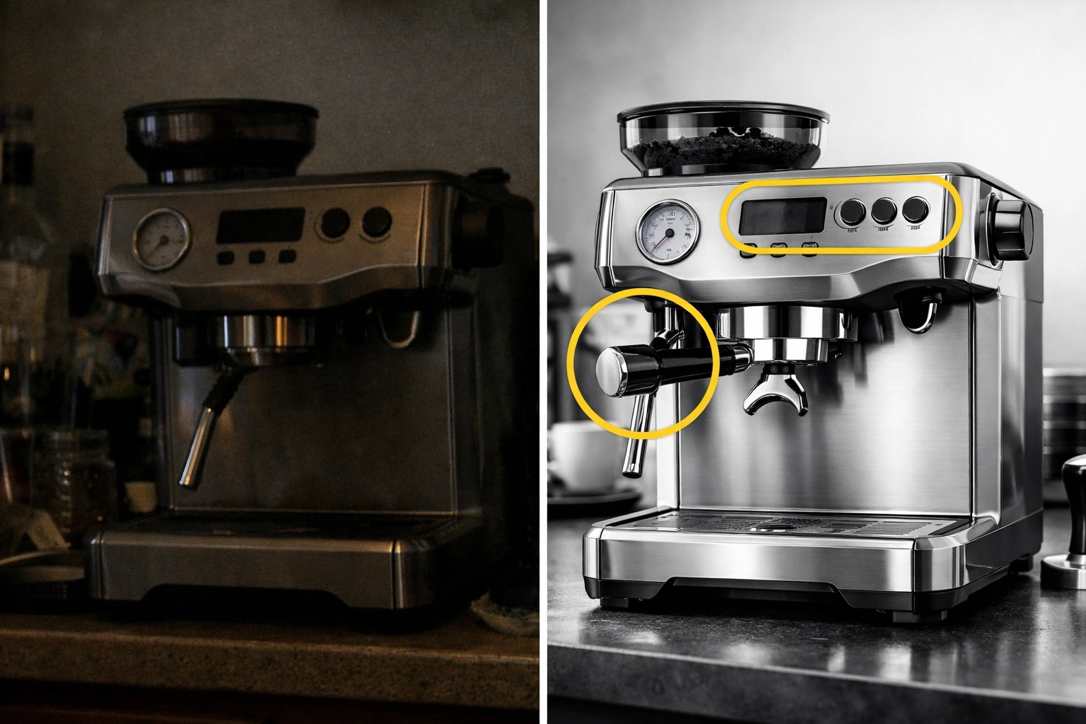 Comparison of a basic product photo versus professional amazon listing optimization to boost sales.