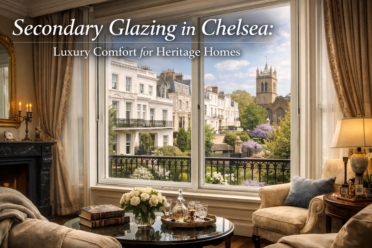 Secondary glazing for luxury Chelsea townhouse