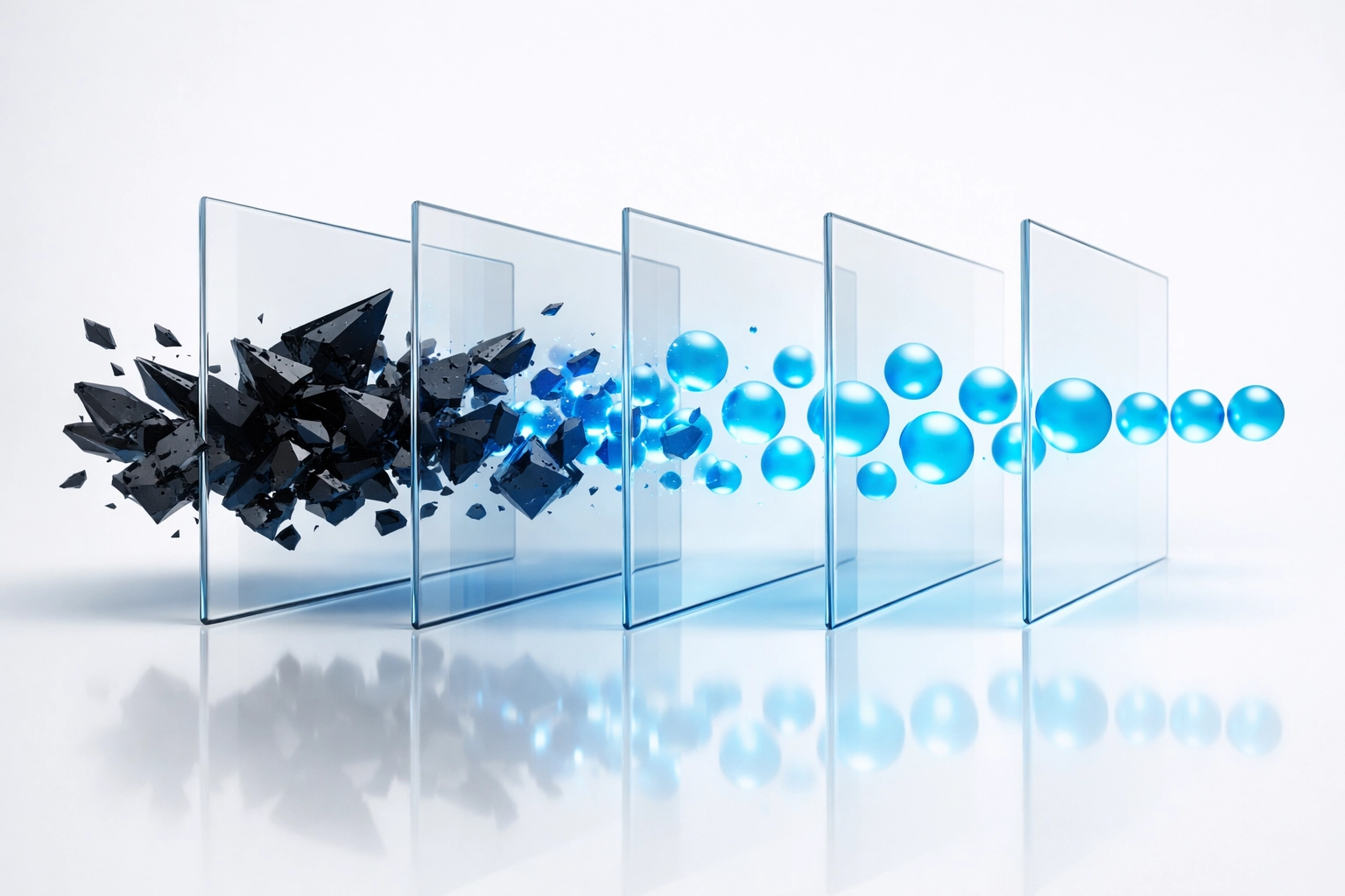 Visual representation of streamlining redundant manual workflows into efficient digital processes.