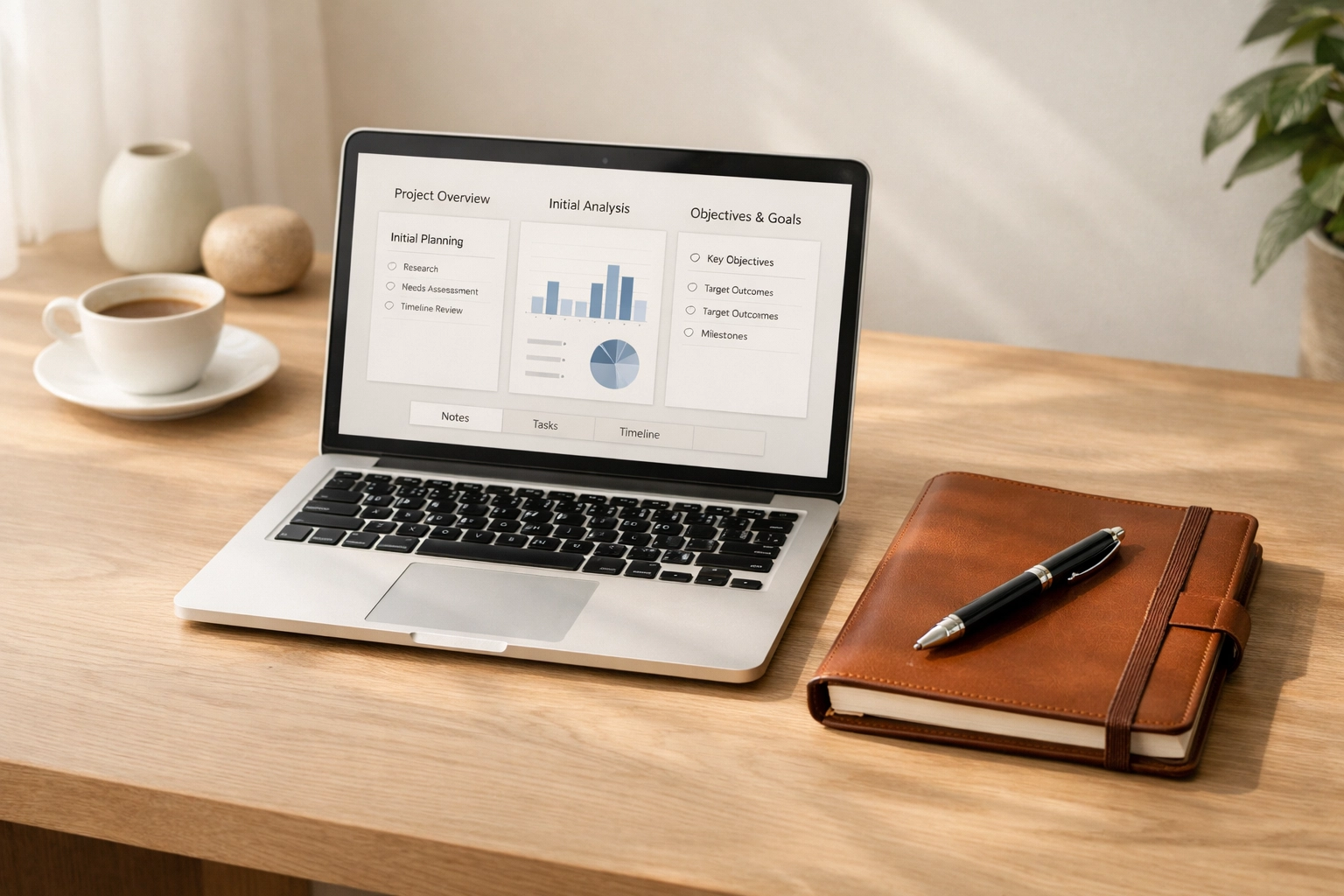Bookkeeper reviewing QuickBooks Online records at a professional workspace during the diagnostic phase of a bookkeeping cleanup.